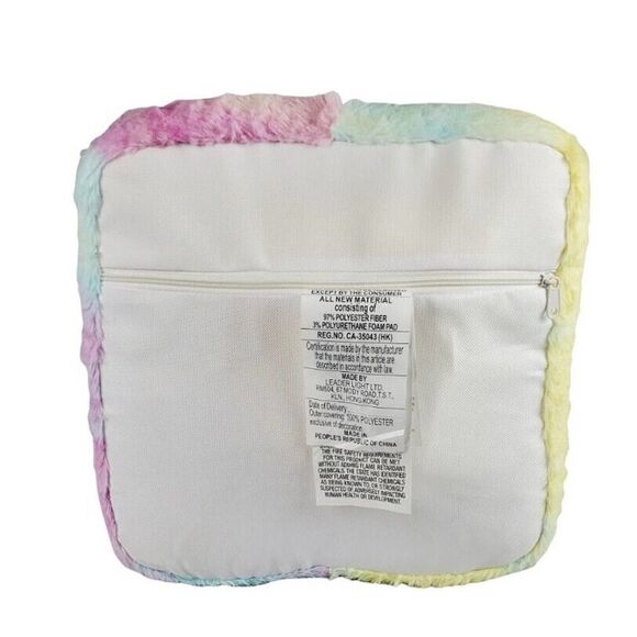 Kids Vibrating Foot Massager Unicorn Tie Dye Rainbow Plush Soft Gift Kidcore - Picture 6 of 11